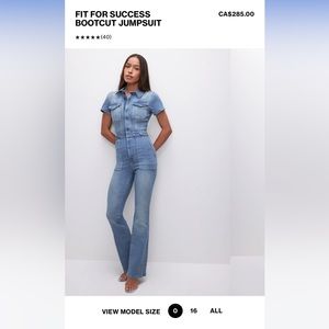 Good American Fit for Success bootcut jumpsuit